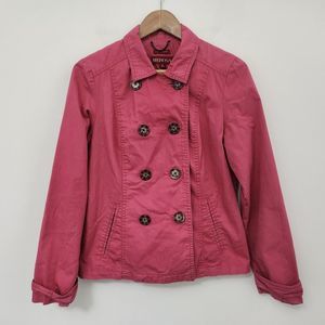 MERONA Women's Bubble Gum Pink Water Repellent Pea Coat Jacket Size M